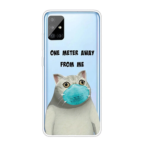 Coque en TPU impression de motifs sylish à un mètre de moi pour votre Samsung Galaxy A51 SM-A515