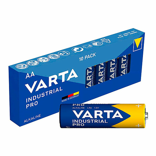 Pack de 10 Piles LR6 VARTA Industrial Pro