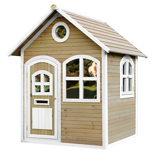 AXI Julia Maison Enfant en Bois FSC | Maison de Jeux pour l'extérieur / Jardin en marron & BLANC | Maisonnette / Cabane de Jeu avec des fenêtres