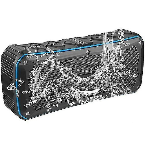 Universal Haut-parleur extérieur imperméable portable en haut-parleur Bluetooth Subwoofer Stéréo en haut-parleurs de barre sonore (bleu)