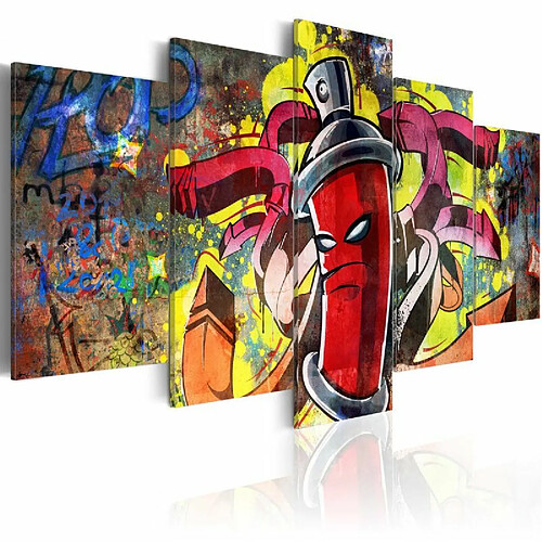 Paris Prix Tableau Imprimé Angry Spray Can 50 x 100 cm