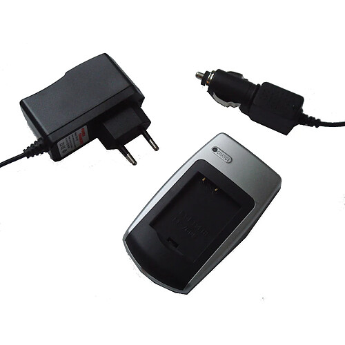 Vhbw Kit chargeur, adaptateur secteur et adaptateur allume-cigare pour batterie CANON NB-8L, compatible avec les appareils photos CANON.