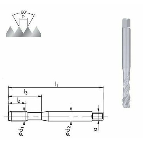 Taraud pour machine M3 ? M16 ? Trou borgne HSSE, M10