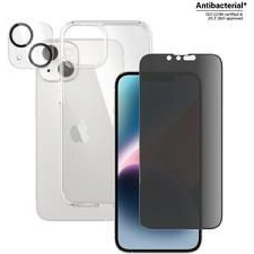 PanzerGlass ? 3-in-1 Privacy Protection Pack iPhone 14 - Apple - iPhone 14 - Trockene Anwendung - Kratzresistent - Schockresistent - Antibakteriell - Transparent - 1 Stück(e) (B0401+P2783)