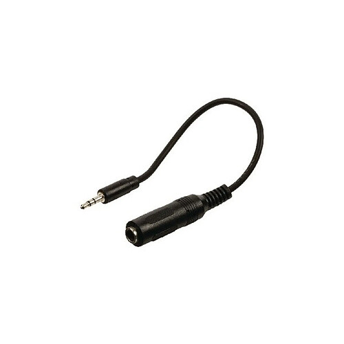 Alpexe Câble audio stéréo 3,5 mm mâle - 6,35 mm, femelle 0.20 m Noir