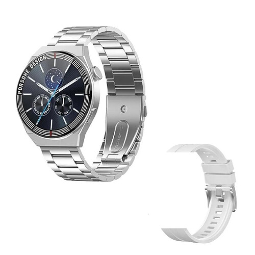 Yonis Montre Connectée Argentée Multifonction Bluetooth