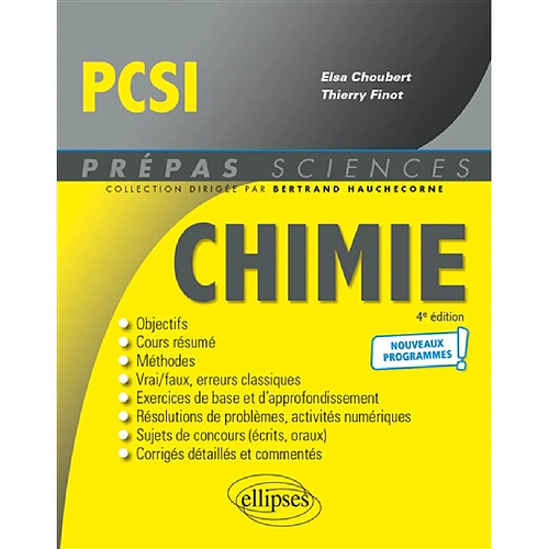 Chimie PCSI : nouveaux programmes · Occasion