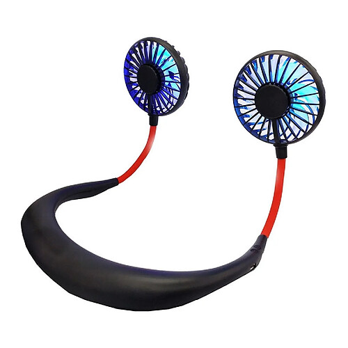 Wewoo Creative Mini ventilateur de type coususpenduventilateur extérieur à LED noir