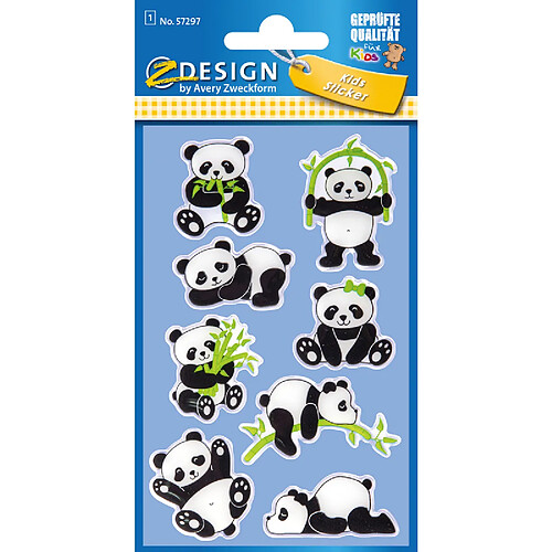 AVERY Zweckform ZDesign KIDS Sticker Glossy 'Panda' ()