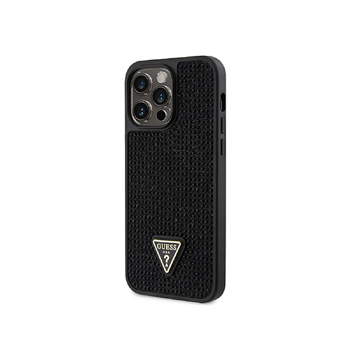 Guess Maroquinerie Guess Coque pour Apple iPhone 15 Pro Max Triangle Diamond Noir