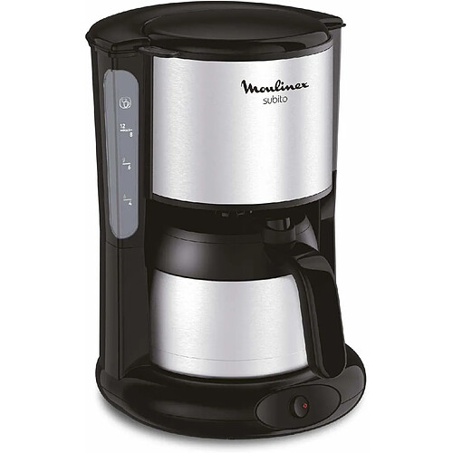 Moulinex cafetière électrique de 0,9L pour 8 a 10 tasses gris noir