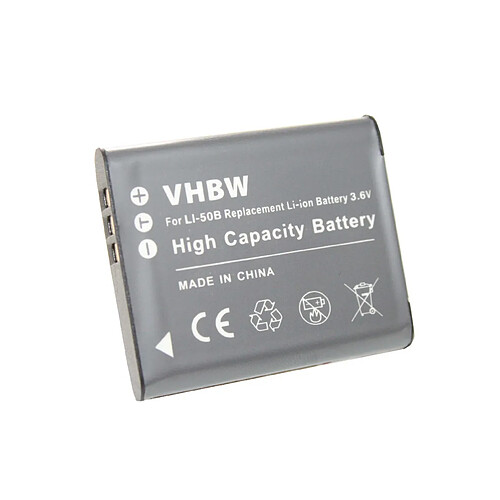 vhbw 600mAh Batterie Li-ION compatible avec PENTAX remplace D-LI92 compatible avec Optio WG1, WG-1, WG1 GPS, WG-1 GPS, WG2, WG-2, WG-3, WG-3 GPS