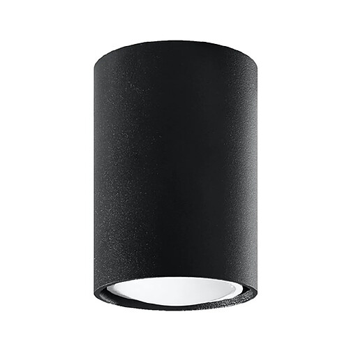 Sollux Downlight monté en surface, noir, 10 cm