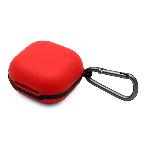 Coque en silicone avec boucle anti-perte rouge pour votre Samsung Galaxy Buds Live