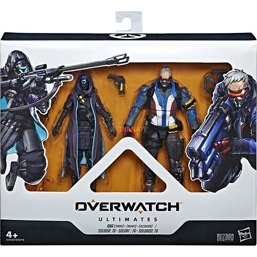 Hasbro Figurine Collectible Action Figure - Overwatch Ultimate - Ana et Soldier - Twin