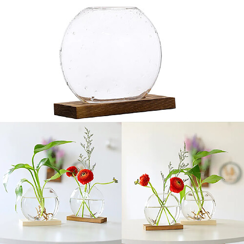 2x Mignon Clair Hydroponique Plantes Vase Fleur Ampoule Bureau Décor Planteur Cadeaux