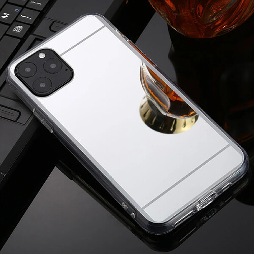 Wewoo Coque Rigide Pour iPhone 11 TPU + Miroir de luxe en acrylique avec étui de protection Argent