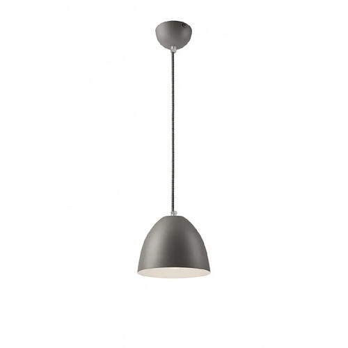 Lumière Suspension Livia Acier Argent 1 ampoule 67cm