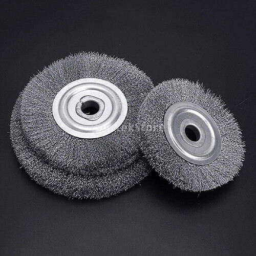 Meule abrasive en acier inoxydable pour fils 5, taille 100x16mm (diamètre du fil 0.15mm)