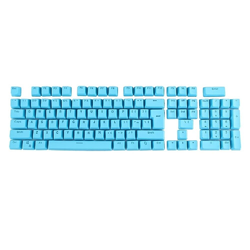 Wewoo Pour clavier mécanique bleu 104 touches Double Shot PBT Keycaps rétro-éclairé