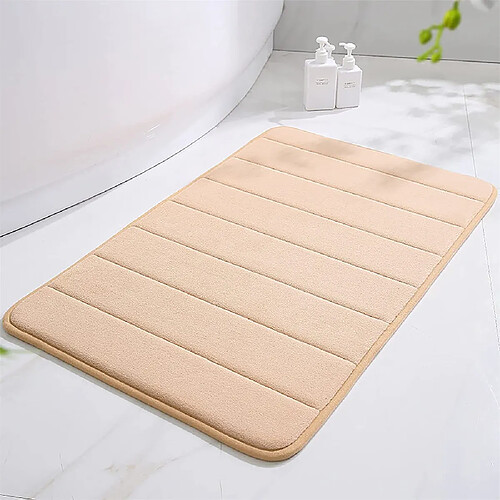 Tapis de Bain Antiderapant Absorbant 40x60cm Beige