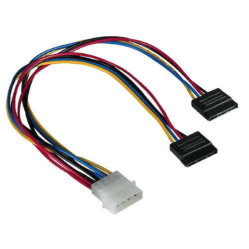 HAMA Câble d'alimentation interne PC - 5,25" / 2 x Sérial ATA