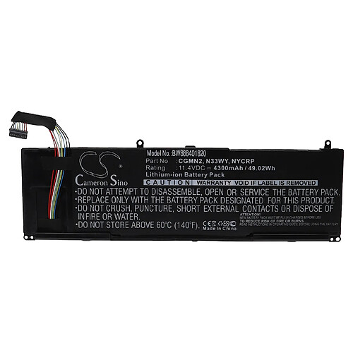 vhbw Batterie compatible avec Dell Inspiron 11 3000, 3135, 3137, 3138, 3197 ordinateur portable (4300mAh, 11,4V, Li-ion)