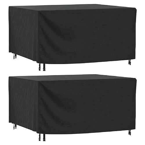 vidaXL Housses de salon de jardin 2 pcs 180x140x90 cm imperméable 420D