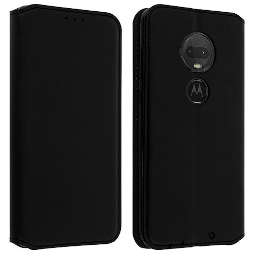 Avizar Housse Motorola Moto G7 / G7 Plus Étui Folio Fonction Support Vidéo Noir