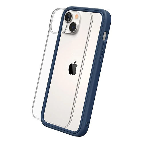 RHINOSHIELD Coque Compatible avec [iPhone 14 Plus] Mod NX - Protection Fine Personnalisable avec Technologie d'absorption des Chocs [sans BPA] - Bleu Marine