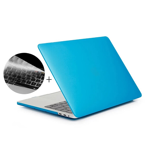 Wewoo Housse Étui bleu bébé pour 2016 MacBook Pro 13,3 pouces sans barre tactile A1708 2 en 1 Coque de protection en plastique dur givré + Version Europe Ultra-mince TPU Clavier Protecteur