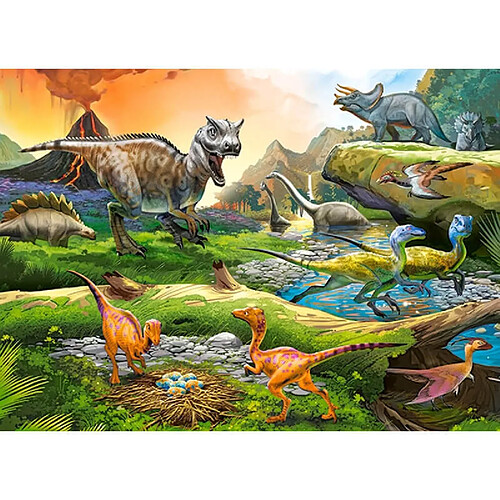 Castorland Puzzle 100 pièces : Le monde des dinosaures