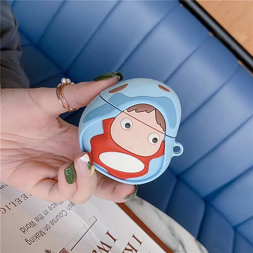 GUPBOO Airpods Coque Housse Étui Protecteur Compatible pour AirPods 3-Silicone mignon de poisson rouge de Ponyo