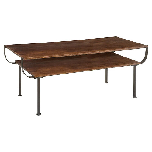 Atmosphera, Createur D'Interieur Table basse courbé en manguier - H. 50 cm