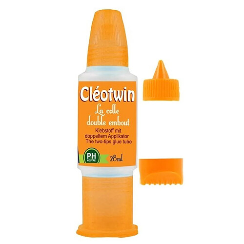 Cléopâtre Cleotwin Colle forte transparente deux embouts