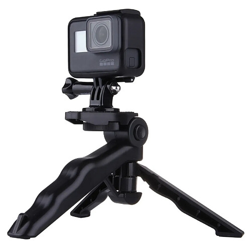 Wewoo Pour GoPro HERO5 / 43163 noir + / 3/2/1, SJ4000, Appareils photo numériques, Charge max: 2kg Support de trépied pliable Grip avec adaptateur et vis