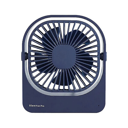 (Bleu Marine) Petit Ventilateur De Bureau Usb Ventilateur De Refroidissement Silencieux De Bureau Portable Pour Bureau à Domicile