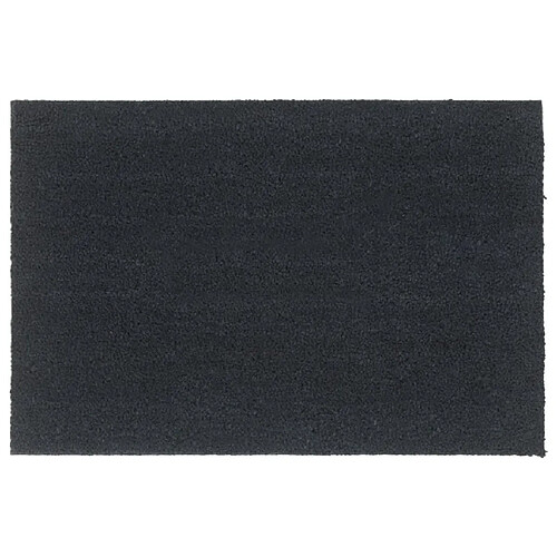 vidaXL Tapis de porte gris foncé 60x90 cm fibre de coco touffeté