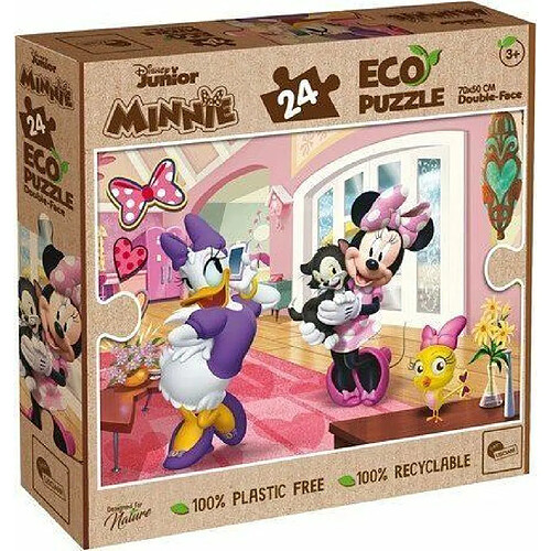 Liscianigiochi- Disney Eco Puzzle DF Minnie 24, 91812, Non Applicable