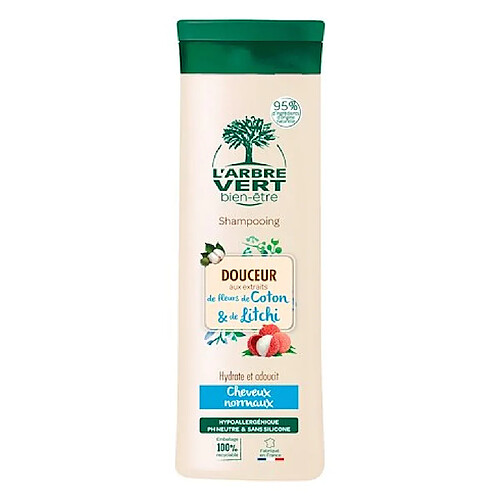 Arbrevert Shampooing l'Arbre Vert douceur Litchi et Fleur de coton 250 ml