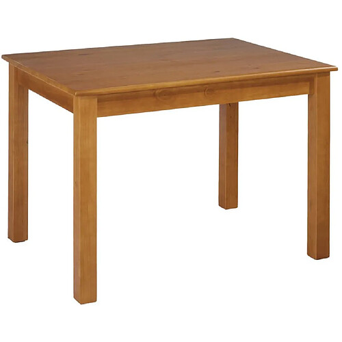 Pegane Table à manger / table repas en pin massif coloris cerisier - Longueur 120 x Profondeur 80 x Hauteur 73 cm