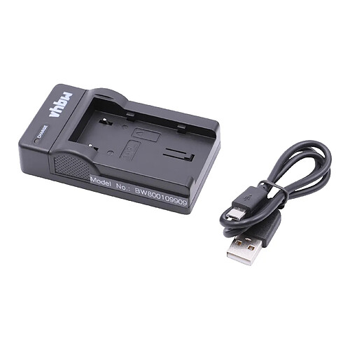 vhbw Chargeur USB de batterie compatible avec JVC GZ-MS95EU, GZ-MS120, GZ-MS120AEU, GZ-MS120BEU batterie appareil photo digital, DSLR, action cam