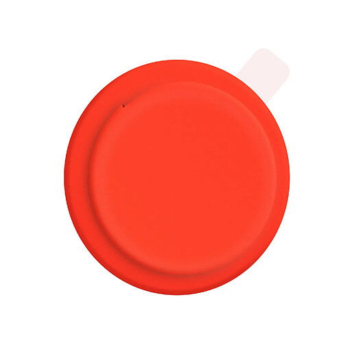 Avizar Coque Apple Airtag Silicone Gel Souple Dos Adhésif Ultra-adhérant Rouge