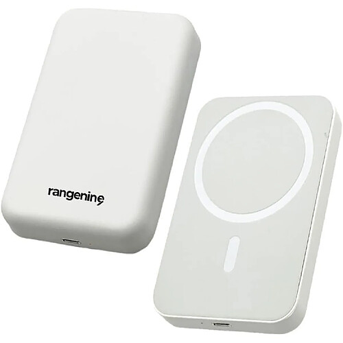 SANAG Batterie Externe Portable Magnétique Sans Fil 5000 Mah 20 W À Charge Rapide Compatible Avec Iphone 14/13/12/Pro/Mini/Pro Series Pure, Blanc