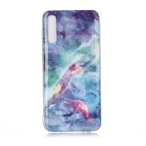 Wewoo Coque Souple Pour Galaxy A70 Motif de dessin coloré Fabrication IMD Etui de protection en TPU ciel bleu