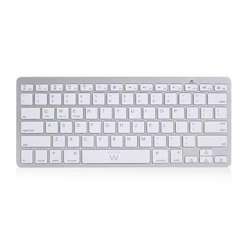 Ewent EW3164 clavier QWERTZ Argent, Blanc