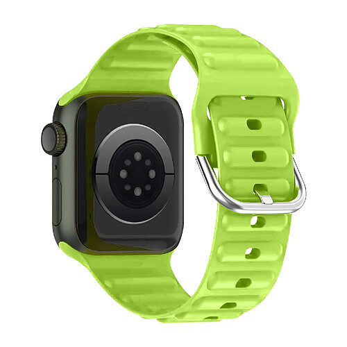 Avizar Bracelet pour Apple Watch 41mm / 40mm / 38 mm Silicone Ajustable Vert citron