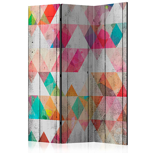 Artgeist Paravent - Rainbow Triangles [Room Dividers] [135x172]