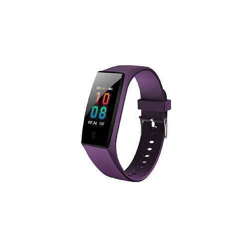 Moniteur de fréquence cardiaque Bluetooth Fitness Tracker Smart Wristband violet