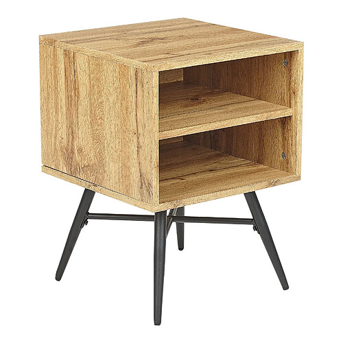 Beliani Table de chevet Bois clair LUBOCK